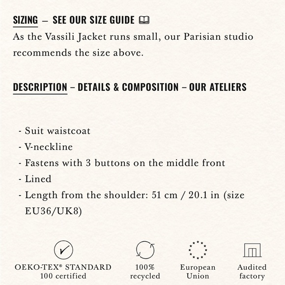 Sezane Vassili vest - Picture 7 of 7